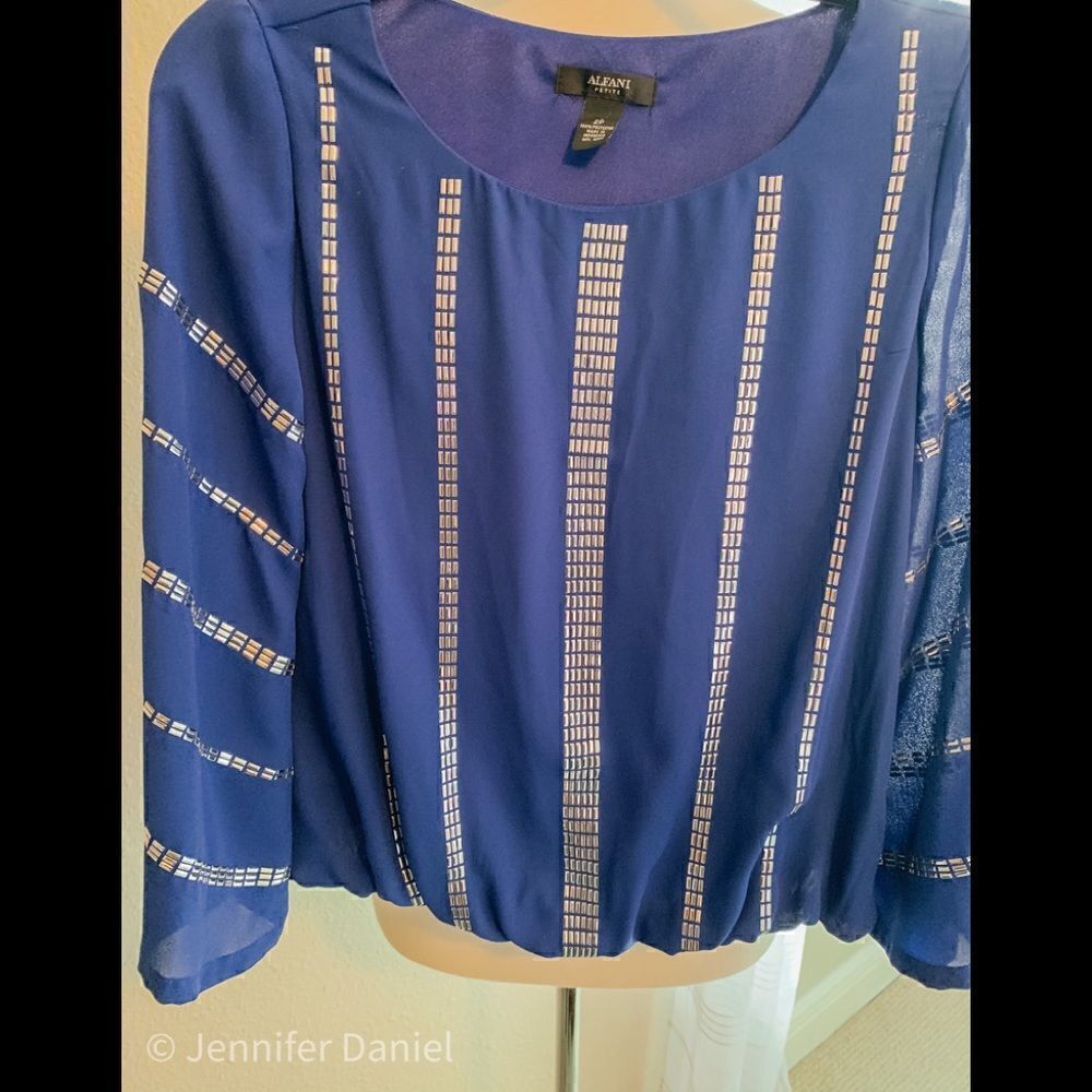 Alfani studded blouse